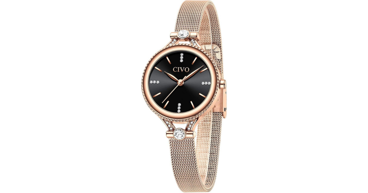 Montre Femme Civo En Acier Inoxydable L Gante Montre Quartz Ciel Toil Tanche